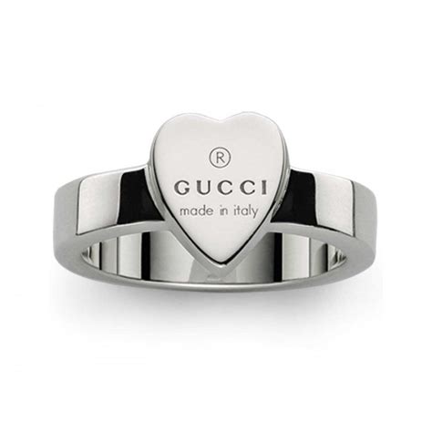 gold heart gucci ring|gucci heart ring size 7.